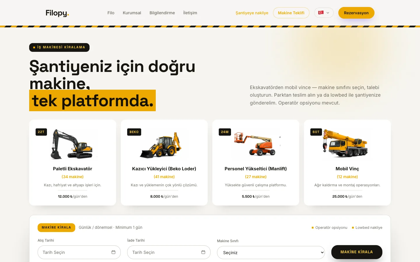 Machinery